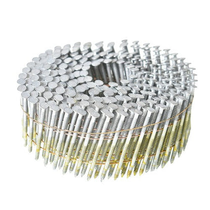 3600Pcs Siding Nails 2”x0.092” 15 Degree Collated Wire Coil Full Round Head New