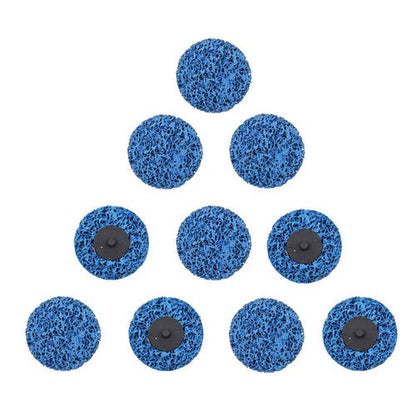 3" Blue Quick Change Easy Strip & Clean Discs For Paint Rust 10 Pack