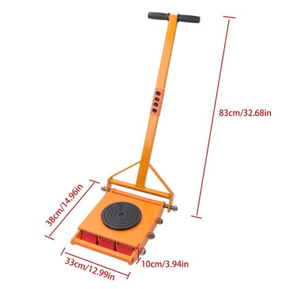 15 Ton Machinery Movers Skate Dolly 360 Rotation Heavy Duty Roller + Handles