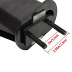 2.5" Bolt Spacing 30" Mud Flap Hanger Set Spring Loaded Straight For Semi Trucks