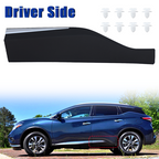 Black & Chrome Rear Left Lower Door Molding Trim For 2015-2022 Nissan Murano