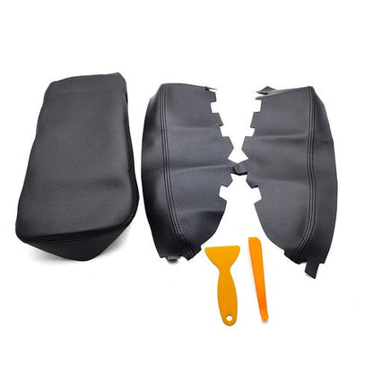 Door Panel Center Console Lid Armrest Cover Black for Toyota Avalon 2013 2018