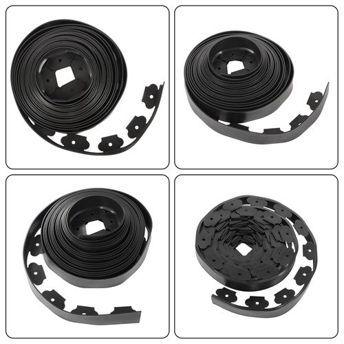 L-shaped Landscape Edging Border Kit 40 FT No-Dig Garden Edge Lawn Border