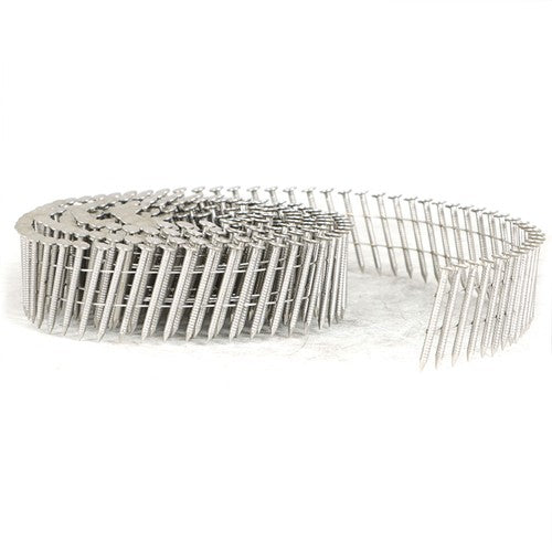 3600Pcs 15 Degree Wire Coil 1-1/4” ×.09” Ring Shank Stainless Steel Siding Nails