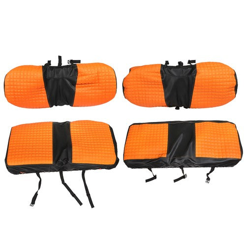 Front&Rear Seat Covers For Yamaha Drive/Drive 2 2007-UP Golf Cart Orange New