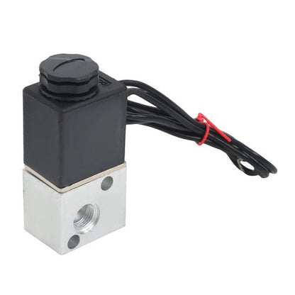 1/8 inch 3 way zero pressure differential air-water electric solenoid valve 12V