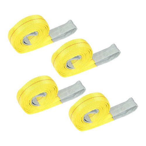 4Pack 10ft × 2in Lift Sling Straps Heavy Duty Lifting Slings Web Sling 14000lbs