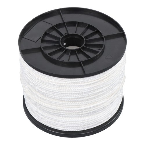 1/8 Inch Hollow Braid Polypro Rope 1000FT 350 Pounds Tensile Strength White