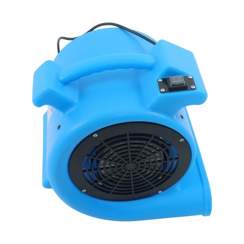 Powerful 1/2HP 2200CFM 15ft 2-Position Carpet Dryer - Blue Fan
