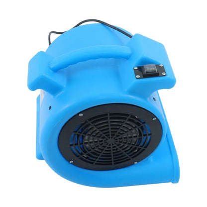 Powerful 1/2HP 2200CFM 15ft 2-Position Carpet Dryer - Blue Fan