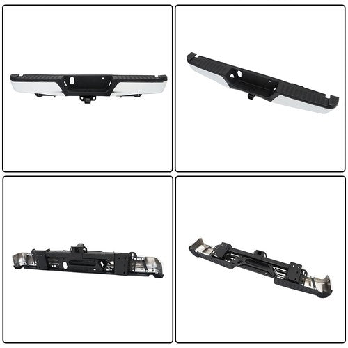 For Ford F-150 2015-2020 Chrome Steel Rear Step Bumper Assembly New w/ Max Tow
