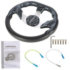 12" inch Golf Cart Steering Wheel For Yamaha EZGO Club Car Black USA