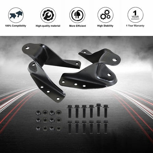 2PCS Rear Leaf Spring Forward Shackle Bracket Hanger Pair For Ford F350 1990-97