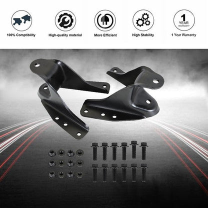 2PCS Rear Leaf Spring Forward Shackle Bracket Hanger Pair For Ford F350 1990-97