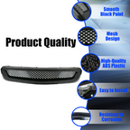 Black Mesh ABS Front Hood Grille Grill for 1996-1998 for Honda Civic EJ JDM