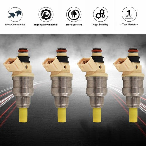 4x Fuel Injector INP-470 15710-58B00 for Suzuki Sidekick X-90 Tracker 1.6L 92-98