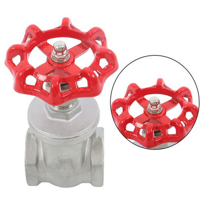 Stainless Steel Gate Valve 1-1/2" NPT Female Rotary Sluice Valve With Wheel Hand