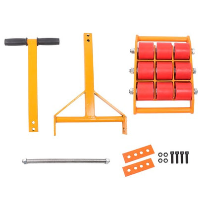 15 Ton Machinery Movers Skate Dolly 360 Rotation Heavy Duty Roller + Handles