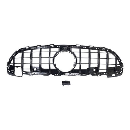 For Mercedes Benz C200 C300 2022-2024 W206 Gloss Black Front Bumper Grille Grill