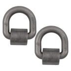 2 Pack 1" Weld On Forged D Ring with Welding Clip 47,000 LBS Fracture Strength