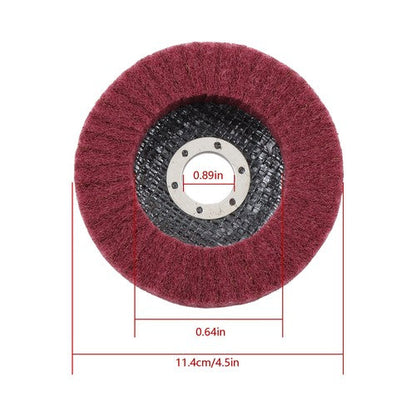 10 Pcs 4-1/2" Scour Flap Discs 320 & 600 Grit Sanding Discs for Angle Grinder
