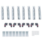 4 Pairs Undermount Drawer Slides 12 inch Undermount Soft Close Drawer Slides