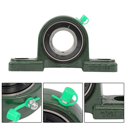 10 × UCP206-20 Pillow Block Bearing 1-1/4" Bore 2 Bolt Self-Aligning Solid Base