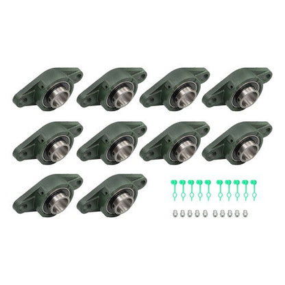 UCFL206-20 Pillow Block Bearing 1-1/4" Bore 2 Bolt Flange Mounted 10Pcs