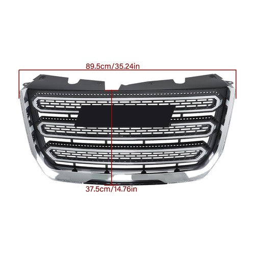 New Chrome Plastic Front Upper Bumper Grille Fit For GMC Terrain SLT 2016 2017