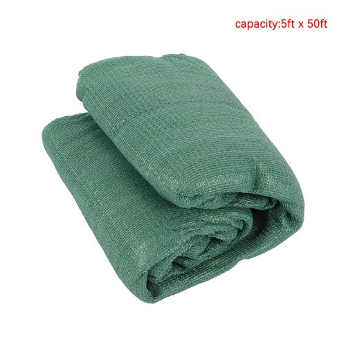 Dark Green 5FT by 50FT Heavy Duty Garden Privacy Fence Barrier Net With Zip Ties