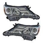 Fit For Toyota RAV4 2013 2014 2015 LH+RH Headlight Headlamps Clear Lens Halogen