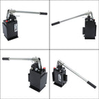 Hydraulic piston hand pump with valve for double acting cylinder 2.7 CID 3 Quart