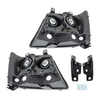 Headlights Chrome New For Chevy Avalanche/Suburban/Tahoe 2007-2014 Halogen Pair