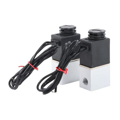 2PCS 1/4" Fast Response Electric Air Water Solenoid Valve 12V DC Normally Closed