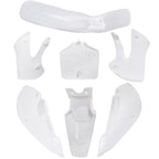 For Kawasaki KX 65 KLX 110 DRZ110 Suzuki RM65 Plastic Fender Fairing kit White
