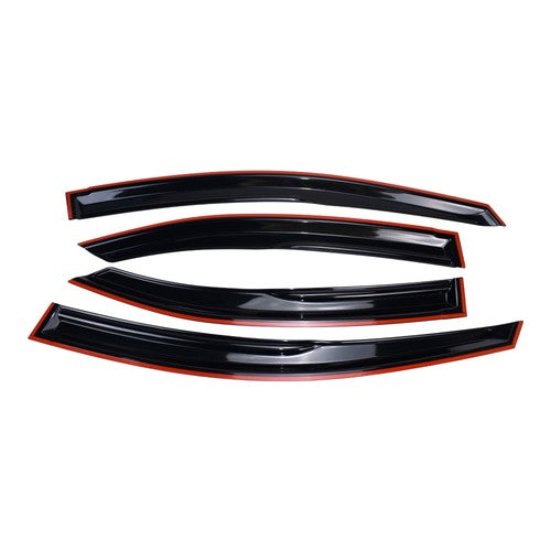 FOR 2022-2025 SUBARU WRX VB M STYLE 3D WAVY WINDOW VISOR RAIN GUARD DEFLECTOR
