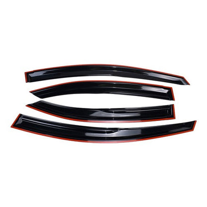 FOR 2022-2025 SUBARU WRX VB M STYLE 3D WAVY WINDOW VISOR RAIN GUARD DEFLECTOR