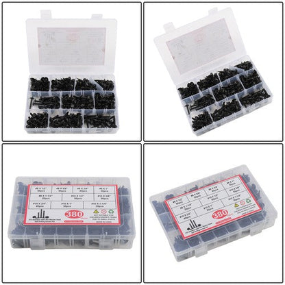 380 sets of #8#10 self-tapping screw kits 410 Stainless Steel Convenient Box