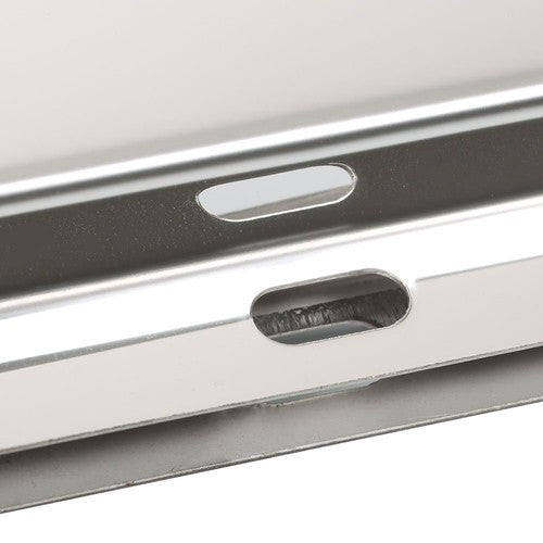 30" Stainless Steel Mud Flap Hanger w/ Light Cutouts Spring Loaded 2 1/2 Pattern