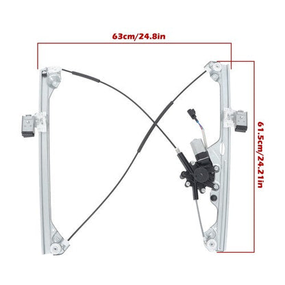 1 Pair Window Regulator w/ Motor For Chevy Silverado GMC Sierra 2007-2014