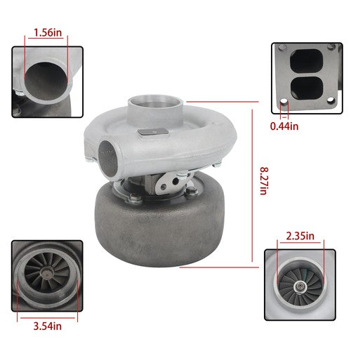 Turbocharger For International Agricultural Tractor 5488 3LM-466 7.6L New