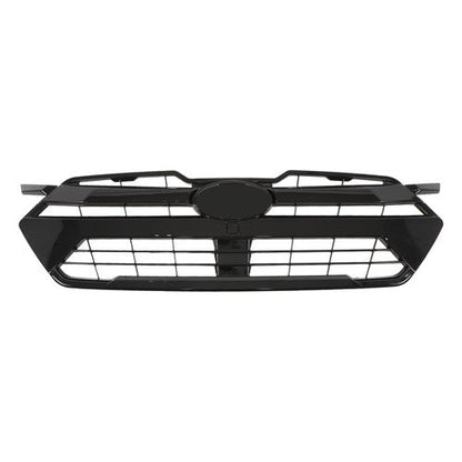 Front Bumper Upper Grill Glossy Black Plastic Suitable For Subaru Crosstrek 2024