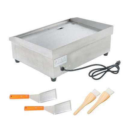 Commercial Electric Griddle 1600W 22" Stainless Steel Flat Grill 50-300℃