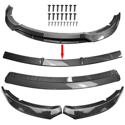 Front Bumper Lip Splitter Spoiler For Dodge Charger SRT 15-23 Carbon Fiber Style