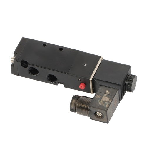1/8'' 5 Port, 2 Position Pneumatic Solenoid Valve, 110V AC Coil, Air Return