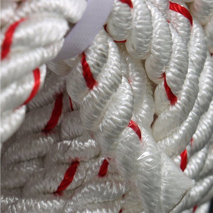 1/2 'X 120'High Strength Braided Rope Breaking Strength 1160 Pounds White Red
