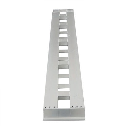 1 Pair 6063 Aluminum Silver 84" × 14" Ramps 6000Lbs Car Trailer Truck Hook End