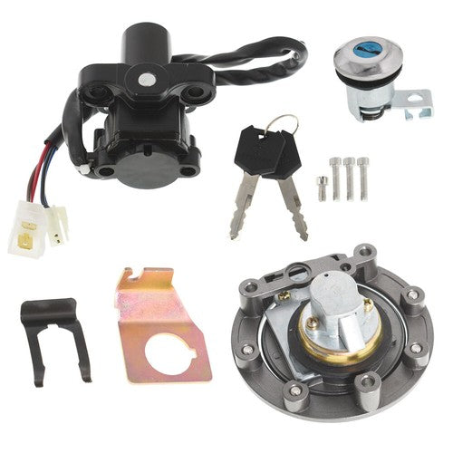 Ignition Switch Lock Set Gas Cap & Key For Yamaha YZF R1 04-15 R6 06-15 USA