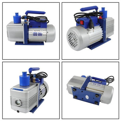 Air Vacuum Pump 110V 9.6 CFM 1 HP Singl-Stage Rotary Vane HVAC For R134a Systems