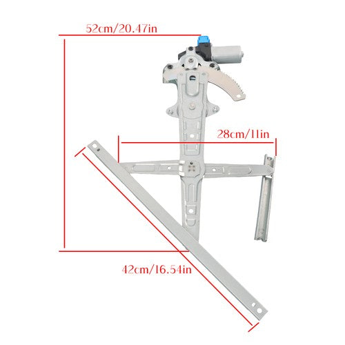 751-657 Window Regulator w/Motor Rear Driver Left For Nissan Altima 2013-2018